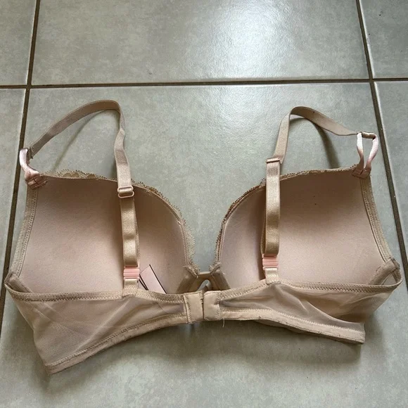 Elegant Lace Underwire Bra - Tan - Picture 6 of 10